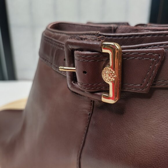 Vince Camuto Chrissa Brown Supple Leather Heeled Ankle Boots Women US 10M - Picture 4 of 16